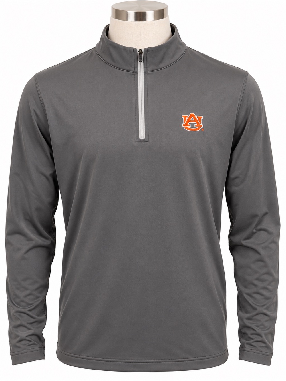 Peter Millar Auburn Tigers Men’s XL Crown Sport 1/4 Zip Pullover Gray NWT